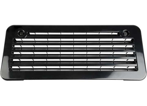 Black Norcold Refrigerator Side Vent 620505BK - Front View | United RV Parts