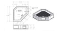 36x36 Neo Shower Base Technical Drawing - Installation Dimensions | United RV Parts