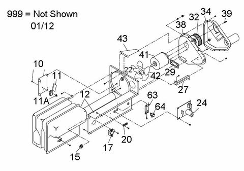 Suburban NT-20SEQ RV Furnace Technical Diagram - Parts Breakdown | United RV Parts