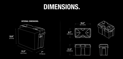 Noco | Caja de baterías para baterías de los grupos 24 a 31 | HM327BK