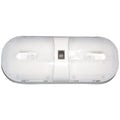 White Command Electronics Omega Double Dome Light - Top View | United RV Parts