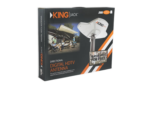 KING Jack Digital HDTV Antenna Package Box - Product Packaging | United RV Parts