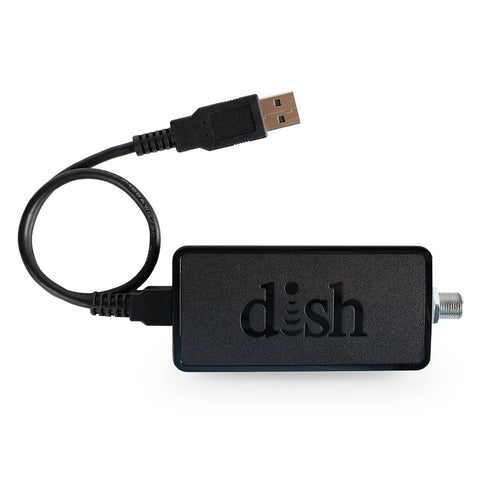 Black DISH Wally OTA Tuner with USB Cable - Product View | United RV Parts