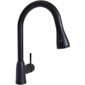 Matte Black Pull-Down Kitchen Faucet - Side Profile View | United RV Parts