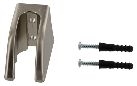 Brushed Nickel RV Shower Head Mount Bracket with Mounting Screws - Parts Detail View | United RV Parts