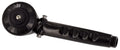 Black Plastic Handheld RV Shower Head with Trickle Switch - Side View | United RV Parts
