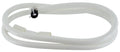 White Nylon RV Shower Hose 72 Inch - Coiled Product View | United RV Parts