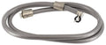Nickel Vinyl RV Shower Hose 60-Inch - Overhead Coiled View | United RV Parts