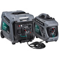Two Grey Cummins Onan P4500i Generators Connected via Parallel Kit - Front View | United RV Parts