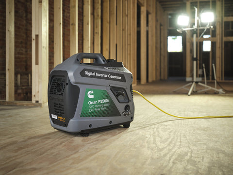 Grey Cummins Onan P2500i Generator - Construction Site Jobsite Use | United RV Parts