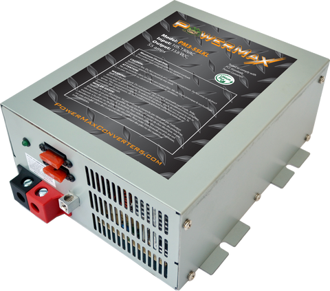 White POWERMAX PM3-75A Power Center - Three Quarter View | United RV Parts
