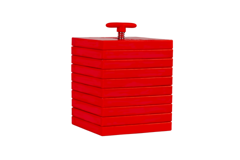 Red Andersen Stax Leveling Blocks Stack - Side View | United RV Parts