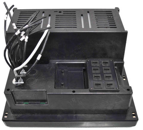 Black POWERMAX PPC-75A Power Center - Rear View with Wiring Connections | United RV Parts