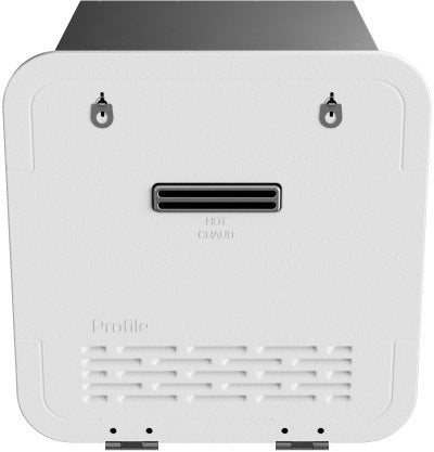 White GE Profile PR60PTLWBU LP Tankless RV Water Heater - Front Exterior View | United RV Parts