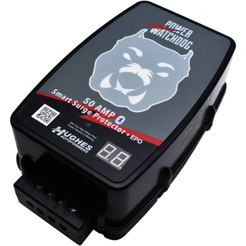 Hughes Auto PWD50-EPO-H 50 Amp Smart Surge Protector - Side Angle View | United RV Parts