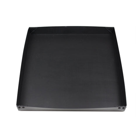 Black Pinnacle RV Washer Dryer Drain Pan 18-2835 Flip-Up Side - Top-Down View | United RV Parts