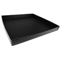 Black Pinnacle Flip-Up Side RV Washer Dryer Drain Pan 18-2835 - Side Angle View | United RV Parts