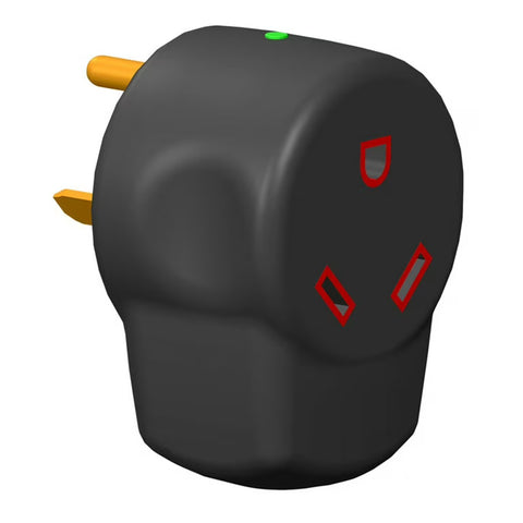 Black Progressive Industries RSM-30 30 Amp RV Surge Protector - Three Quarter View | United RV Parts