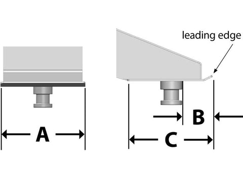 PullRite Capture Plate Measurement Guide Diagram - Installation Specs | United RV Parts