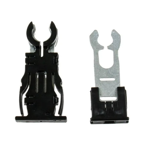 Black Plastic Carefree Awning Mounting Retaining Clips - Side Comparison | United RV Parts