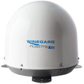 White Winegard RoadTrip T4 RV Satellite Antenna - Front View | United RV Parts