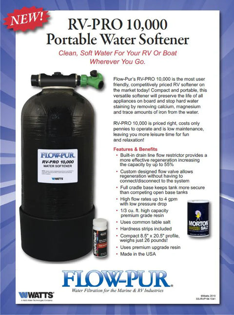 Flow-Pur RV-PRO 10,000 Water Softener Product Brochure - Features & Benefits | United RV Parts