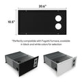 Fogatti RV Furnace Black White Faceplate Options - 20.6x10.5 inch Compatible Cover Plate Detail | United RV Parts