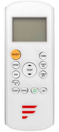 White Furrion Chill Cube Digital Remote Control with LCD Display - Front View | United RV Parts
