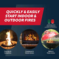 Rutland Safe Lite Fire Starter Squares for Campfires Fireplaces and BBQs - Use Guide | United RV Parts
