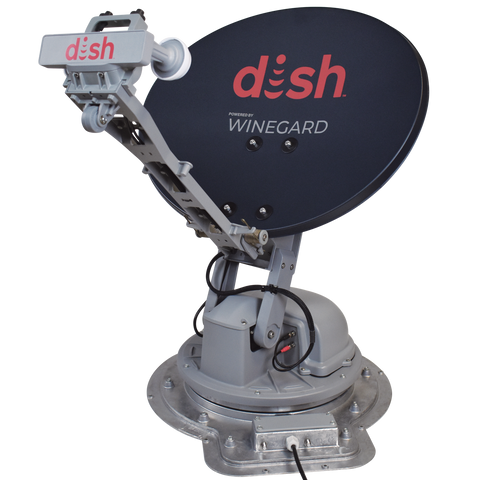 Winegard Trav'ler Pro DISH Smart Multi-Satellite RV Antenna SK2DISH - Left Side View | United RV Parts