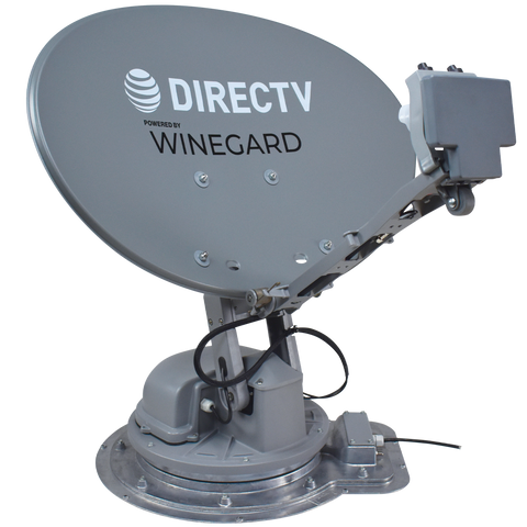 Gray Winegard Trav'ler Pro DirecTV Satellite Antenna SK2SWM3 - Right Side View | United RV Parts