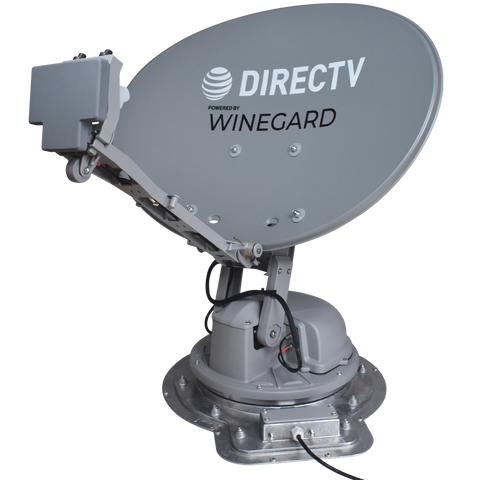 Gray Winegard Trav'ler Pro DirecTV Satellite Antenna SK2SWM3 - Left Side View | United RV Parts
