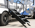 MORryde 4-Step Handrail Installed on RV Steps - Application View | United RV Parts