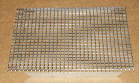 Black Metal Water Heater Access Door Screen - Flat View | United RV Parts