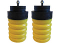 Yellow SumoSprings SSR-127-54 Rear Suspension Pair - Side View | United RV Parts