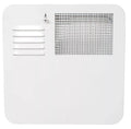 White Suburban Water Heater Access Door with Ventilation Grates - Front View | United RV Parts