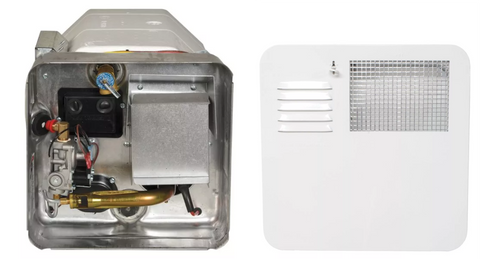 Suburban SW6DE 6-Gallon RV Water Heater with White Access Door - Internal View | United RV Parts