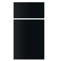 Black Acrylic Dometic Refrigerator Door Panel Set - Front View | United RV Parts