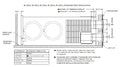 Suburban Furnace Installation Diagram - Technical Drawing with Dimensions | United RV Parts