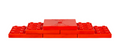 Red RV Leveling Blocks with Ramp - Front View | United RV Parts