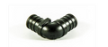 Black Flair-It EcoPoly 1/2" 90 Degree Elbow 29800 - Side Profile PEX Fitting | United RV Parts