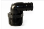 Flair-It EcoPoly 29803 1/2in Barb x 1/2in MPT 90 Degree Elbow - Catalog Reference View | United RV Parts