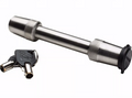 Stainless Steel Trimax SXT5 Receiver Lock With Keys - Angled Detail | United RV Parts