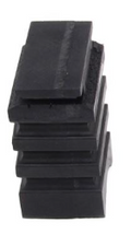 Black Rubber SumoSprings SSR-338-47 Sprinter 3500 Rear Spring Insert - Stacked Layer Texture Close-Up | United RV Parts