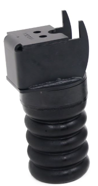 Black Rubber SumoSprings SSR-117-47 - Angled Installation View | United RV Parts