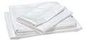 White Microfiber Thomas Payne Sheet Set - Folded Stack View | United RV Parts