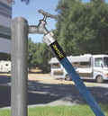 Zero-G RV Hose Connected to Water Spigot in Use - RV Campground | United RV Parts