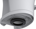 White RV Toilet Base with Black Seal Gasket - Installation View | United RV Parts