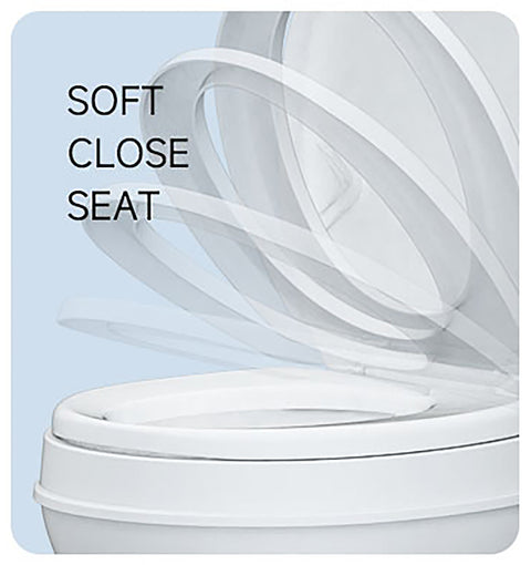 Seaflo | Residential Height RV Toilet-Plastic | Foot Pedal | SFRTPH-01-01 | White