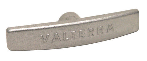 Silver Metal RV Waste Valve Handle T1003-6MN - Side View | United RV Parts